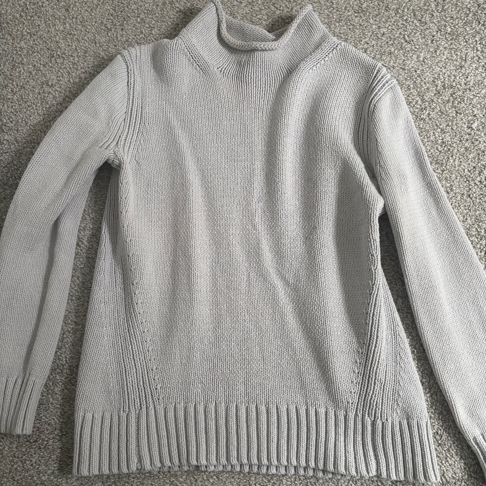 Vintage inspired JCREW Women's 1988 rollneck™ Cotton Heavy Cable Knit Sz.S